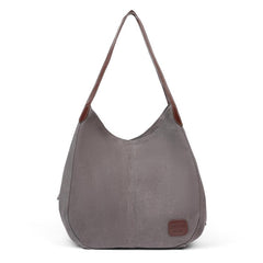 Women's Canvas Tote Bag Literary Shoulder Large Capacity for Travel School Work