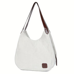 Women's Canvas Tote Bag Literary Shoulder Large Capacity for Travel School Work