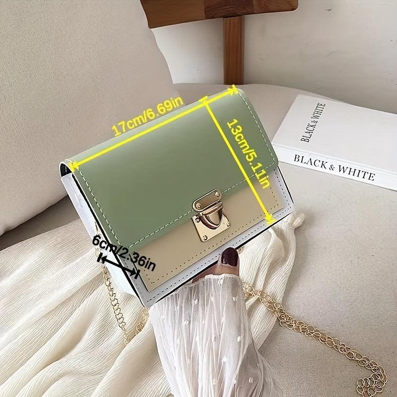 Casual Mini Crossbody Bag Contrast Purse Everyday Shoulder Handbag