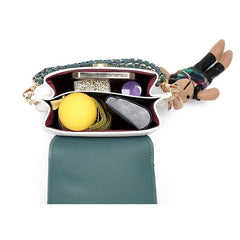 Argyle Quilted Crossbody Bag PU Leather Shoulder Handbag