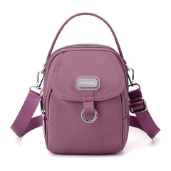 Lightweight Shoulder Bag With Zipper Pocket & Earphone Hole