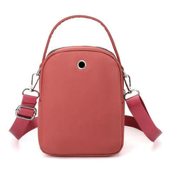 Lightweight Shoulder Bag With Zipper Pocket & Earphone Hole