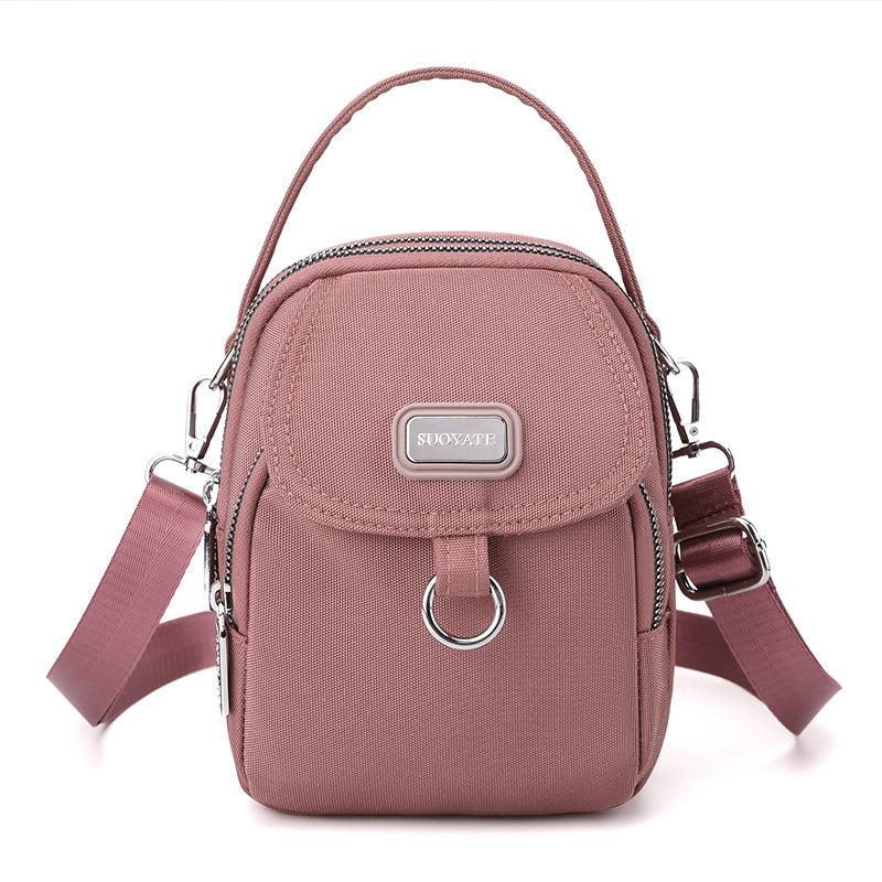 Lightweight Shoulder Bag With Zipper Pocket & Earphone Hole
