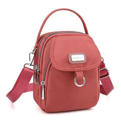 Lightweight Shoulder Bag With Zipper Pocket & Earphone Hole