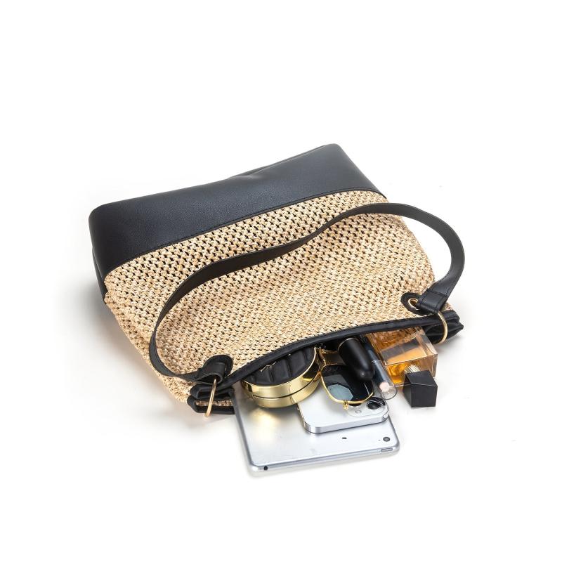 Summer Woven Shoulder Bag Boho Style Crossbody Purse Bag