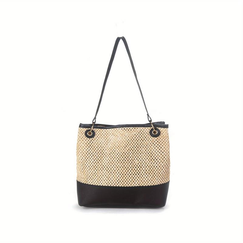 Summer Woven Shoulder Bag Boho Style Crossbody Purse Bag