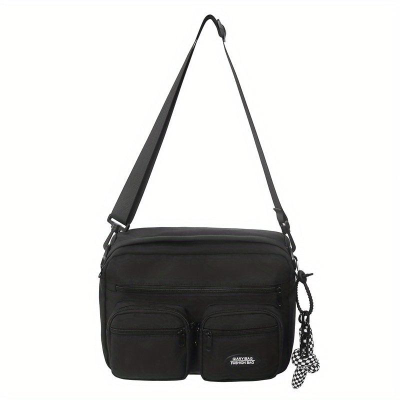 Student Shoulder Bag Large Capacity Crossbody Bag Pockets Messenger Bag