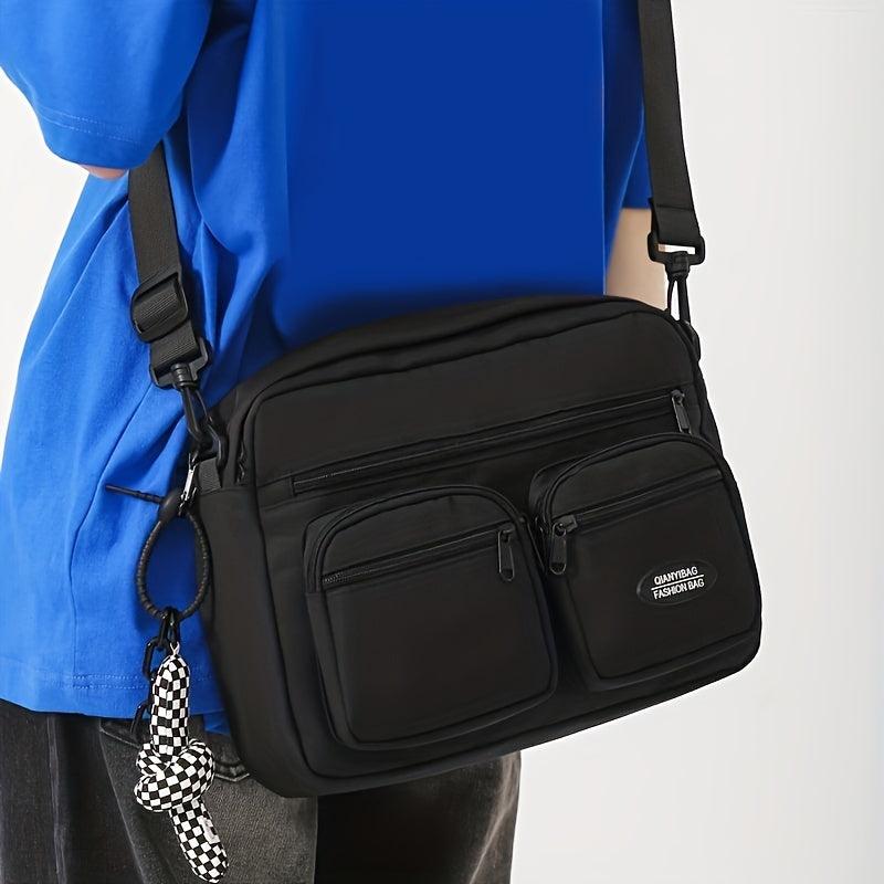 Student Shoulder Bag Large Capacity Crossbody Bag Pockets Messenger Bag