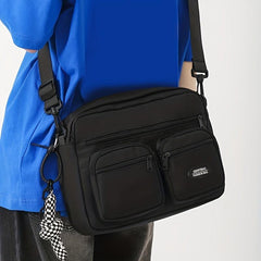 Student Shoulder Bag Large Capacity Crossbody Bag Pockets Messenger Bag