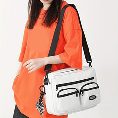 Student Shoulder Bag Large Capacity Crossbody Bag Pockets Messenger Bag