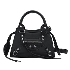 Y2K Style Studded Crossbody Bag Small Top Handle Satchel Purse