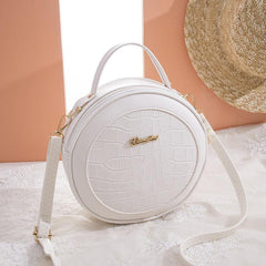 Crocodile Pattern Handbag Circle Purse For Women