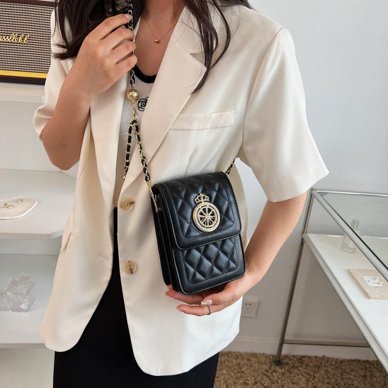Mini Quilted Flap Chain Phone Bag Crossbody Bag