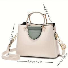 Metal Cat Handle Bucket Bag Women's Crossbody Bag