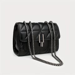 Quilted Crossbody Bag Small Faux Leather Shoulder Bag