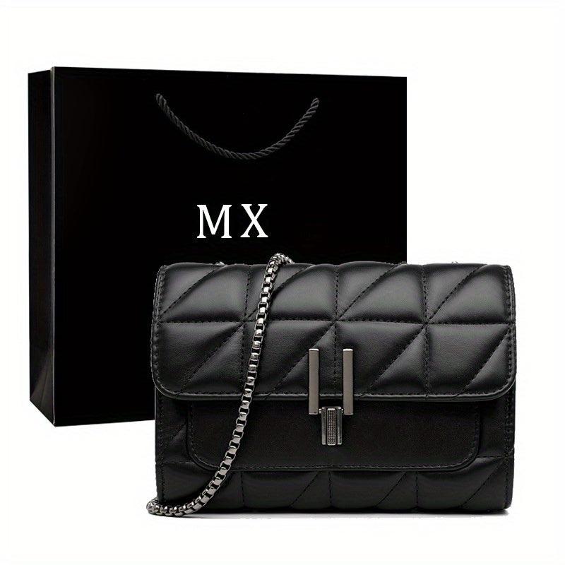 Quilted Crossbody Bag Small Faux Leather Shoulder Bag