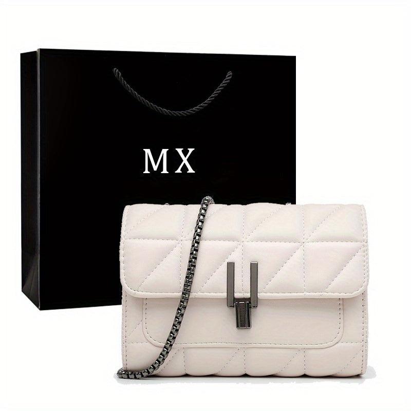 Quilted Crossbody Bag Small Faux Leather Shoulder Bag