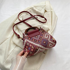 Vintage Ethnic Style Crossbody Bag Women's Boho Handbag & Purse