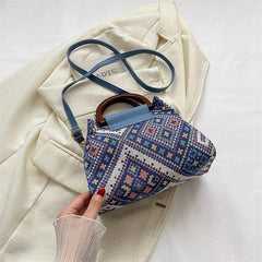 Vintage Ethnic Style Crossbody Bag Women's Boho Handbag & Purse
