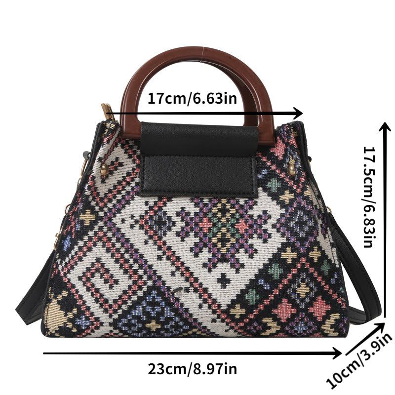 Vintage Ethnic Style Crossbody Bag Women's Boho Handbag & Purse
