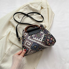 Vintage Ethnic Style Crossbody Bag Women's Boho Handbag & Purse