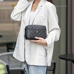 Stylish Shoulder Bag With Little Pouch Letter Pattern Crossbody Bag