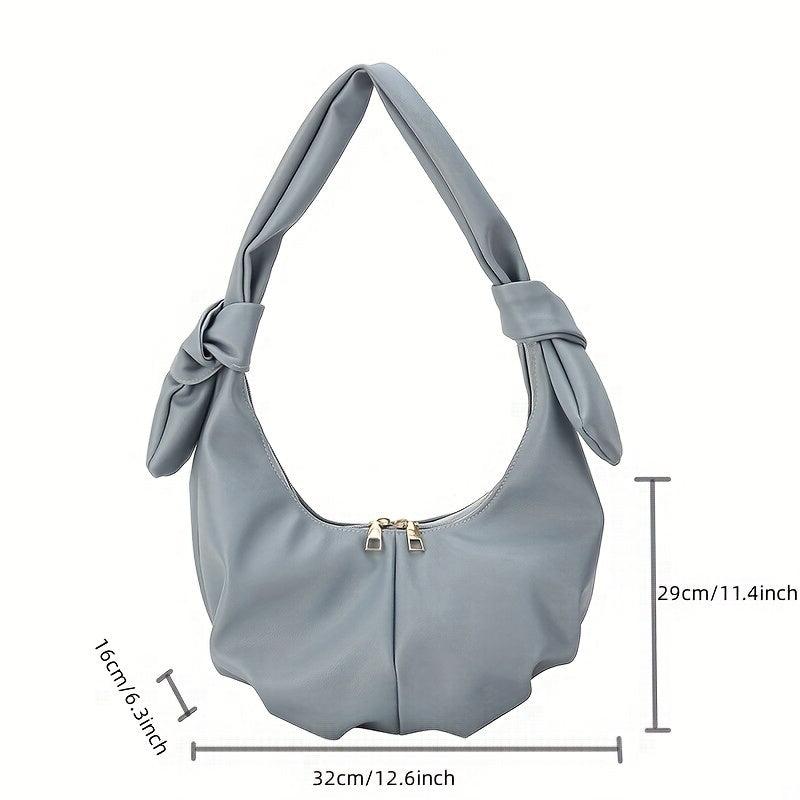Textured Underarm Hobo Bag Stylish Shoulder Purse & Handbag