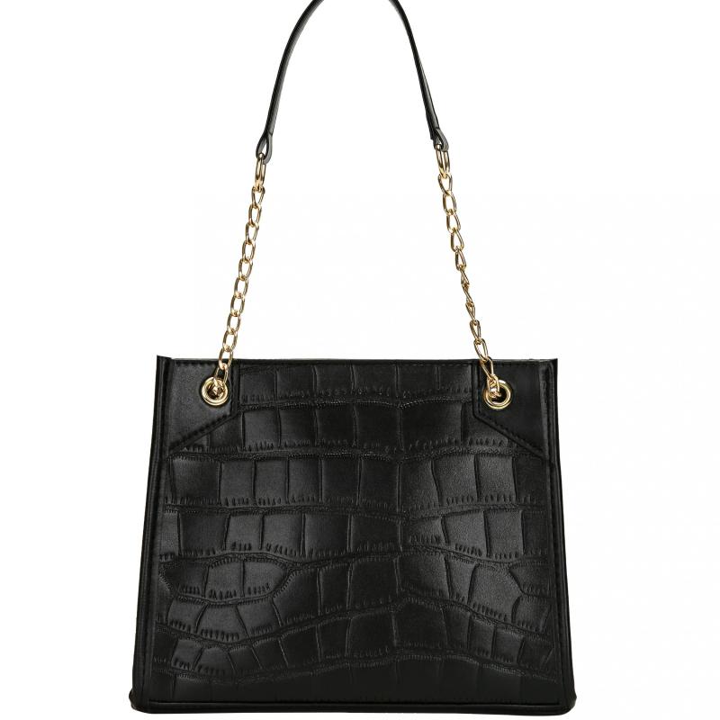 Crocodile Embossed Shoulder Bag Chain Bag For Work