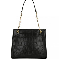 Crocodile Embossed Shoulder Bag Chain Bag For Work