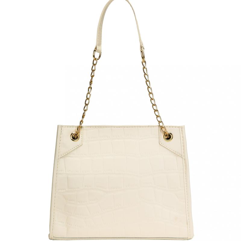 Crocodile Embossed Shoulder Bag Chain Bag For Work
