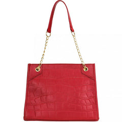 Crocodile Embossed Shoulder Bag Chain Bag For Work