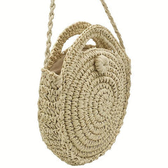 Straw Crossbody Bag Summer Travel Woven Handbag