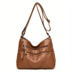 Vintage Hobo Shoulder Bag Zipper Crossbody Bag Lightweight Work