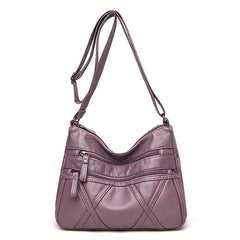 Vintage Hobo Shoulder Bag Zipper Crossbody Bag Lightweight Work