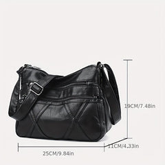 Vintage Hobo Shoulder Bag Zipper Crossbody Bag Lightweight Work