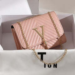 Quilted Crossbody Bag Tassel Decor Shoulder Bag PU Leather Square Purse