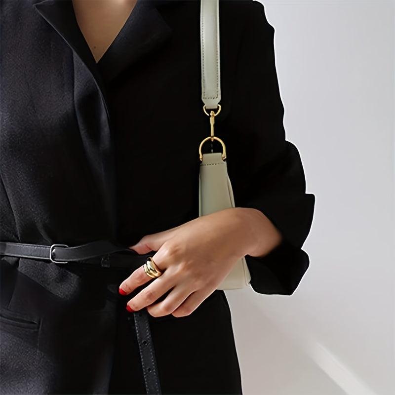 Minimalist Handbag Chain Crossbody Bag Women's PU Leather Square Purse