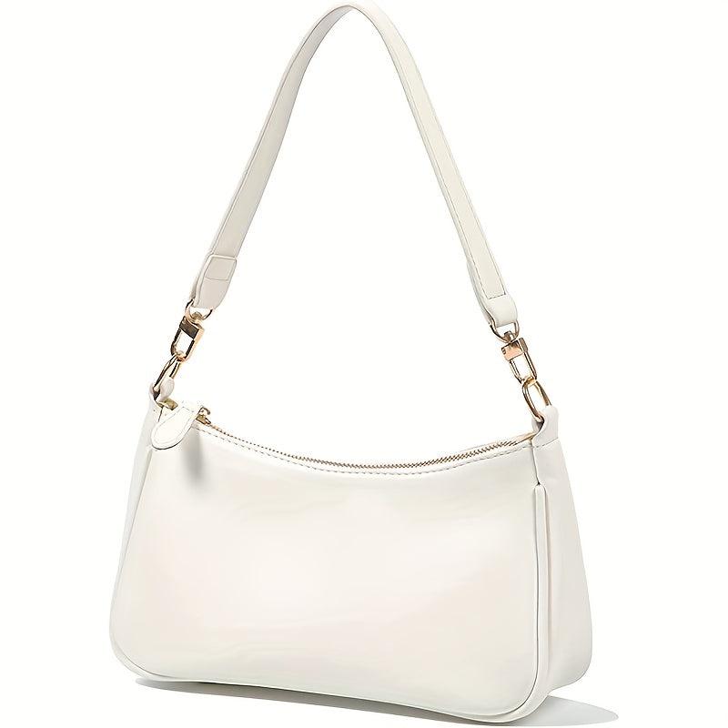 Minimalist Handbag Chain Crossbody Bag Women's PU Leather Square Purse