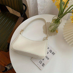 Minimalist Handbag Chain Crossbody Bag Women's PU Leather Square Purse