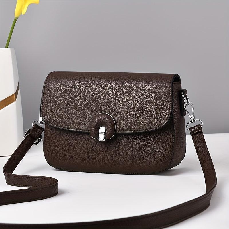 Minimalist Solid Crossbody Shoulder Bag for Women