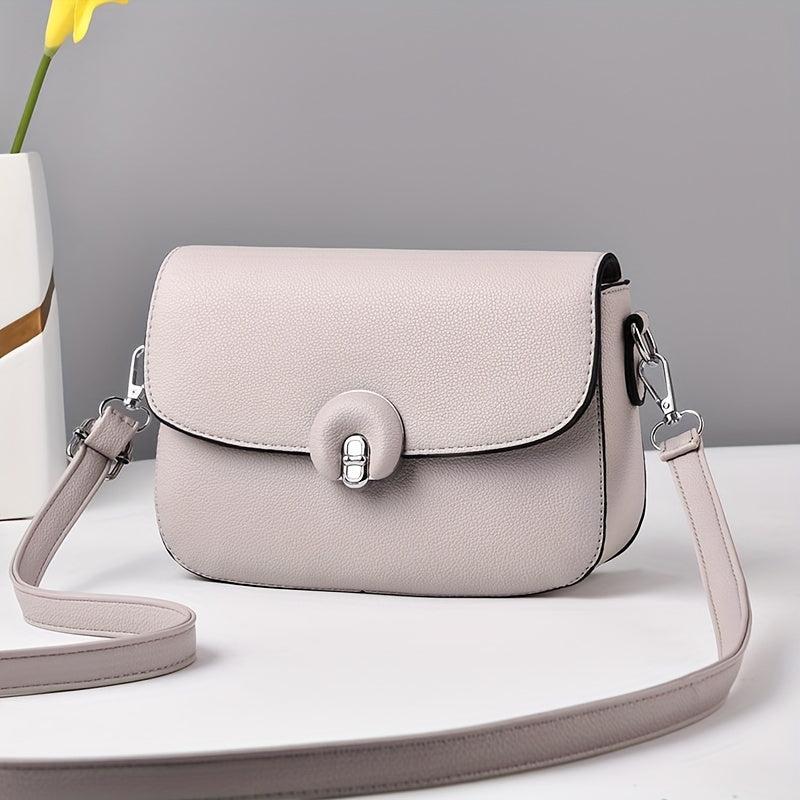 Minimalist Solid Crossbody Shoulder Bag for Women
