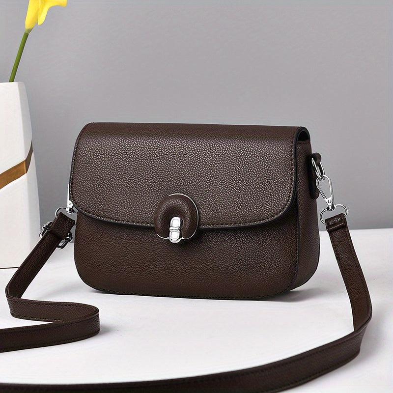 Minimalist Solid Crossbody Shoulder Bag for Women