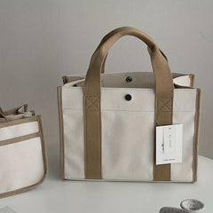Large Capacity Canvas Tote Bag Lightweight Shoulder Bag