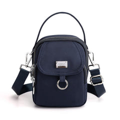 Women's Nylon Crossbody Bag Mini Handbag with Earphone Hole