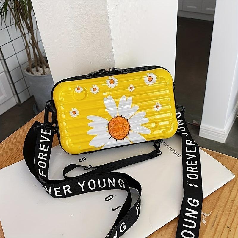 Floral Print Shoulder Bag Crossbody Bag for Shopping