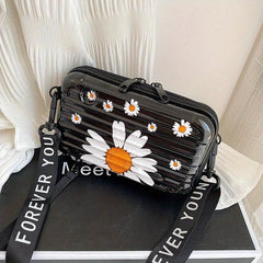 Floral Print Shoulder Bag Crossbody Bag for Shopping