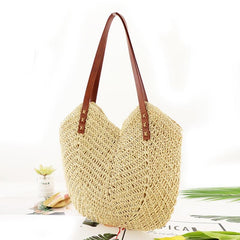 Straw Storage Bag Lightweight All Match Bag For Travel Beach