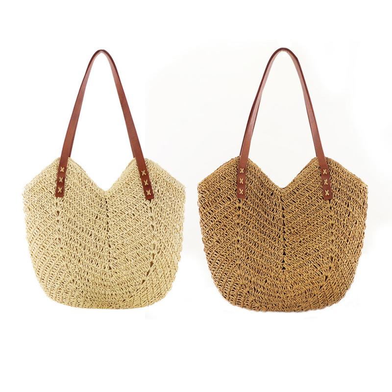 Straw Storage Bag Lightweight All Match Bag For Travel Beach