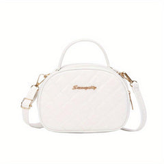 Argyle Quilted Crossbody Bag with Zipper