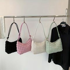 Minimalist Ruched Shoulder Bag
